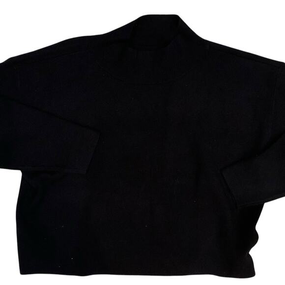 Maeve by Anthropologie WOMEN'S Black Mock Neck Sweater Size- Large - Picture 3 of 12